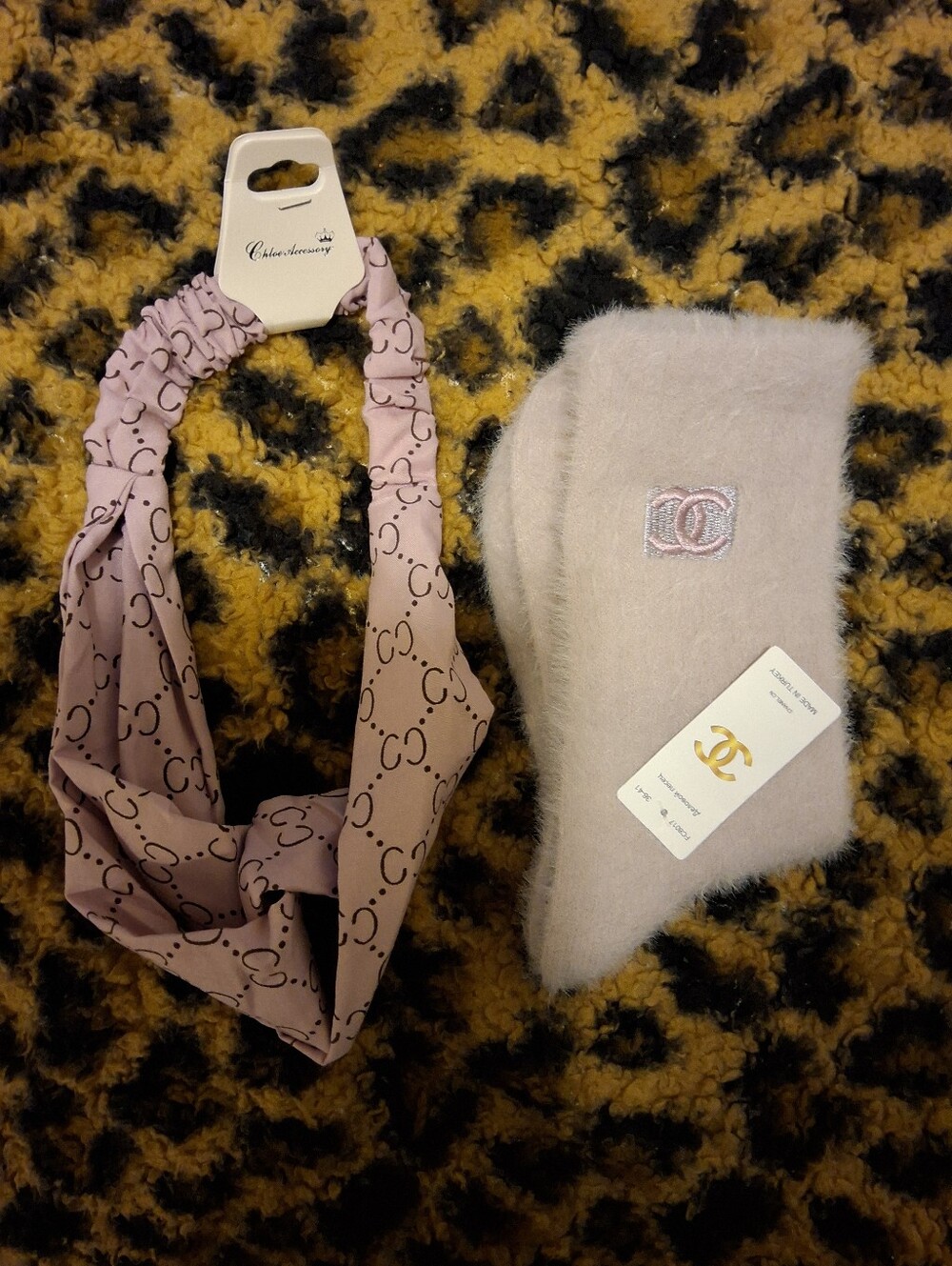 🌻2/$32 SET🌻 CHANEL FASHION FUZZY GLAM BUNDLE - BLUSH